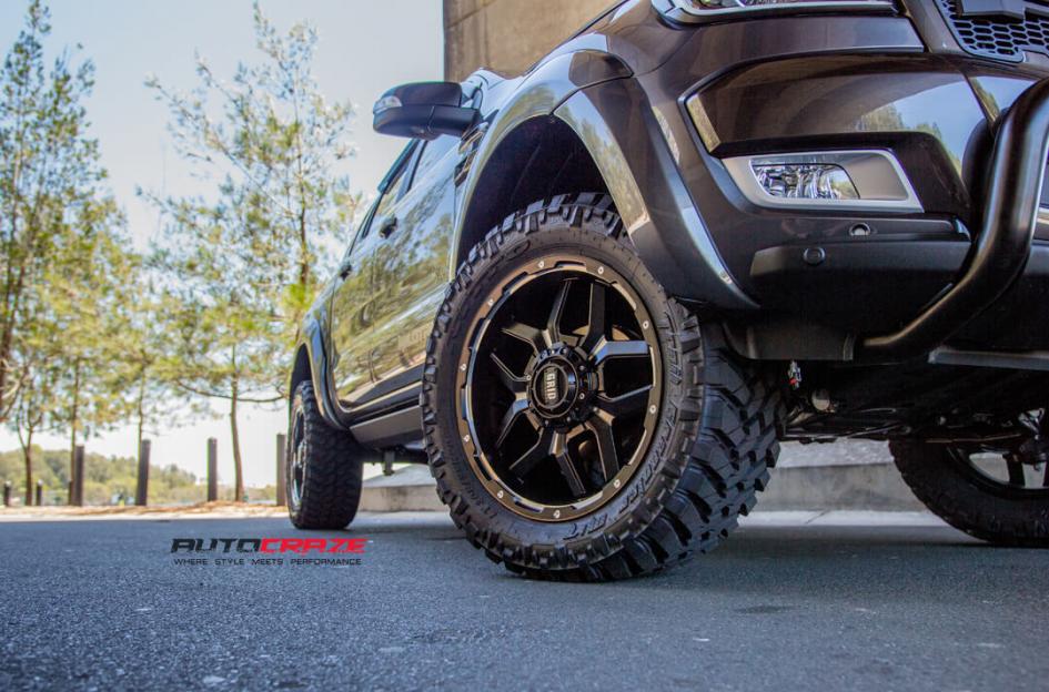 FORD RANGER GD07 MATTE BLACK MILLED